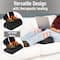 Mind Reader Heated Memory Foam Footrest, Under Desk Ergonomic Support with 4 Heat Settings, Timer & Auto Shut-Off, Adjustable Height, Black